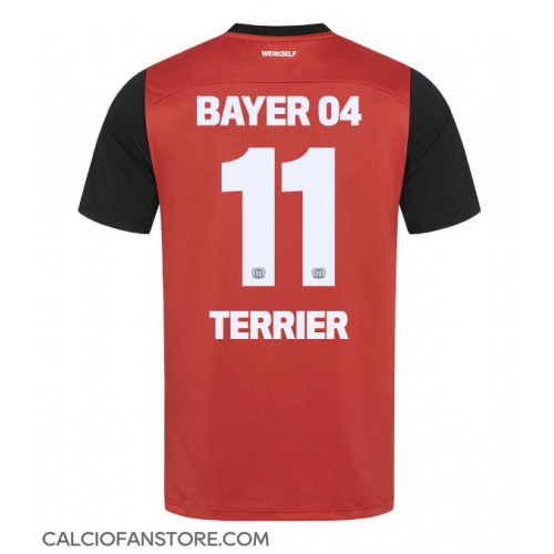 Maglia Calcio Bayer Leverkusen Martin Terrier #11 Prima Divisa 2024-25 Manica Corta
